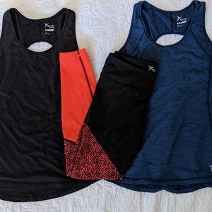 Lot of Old Navy Active Two Tops and Leggings